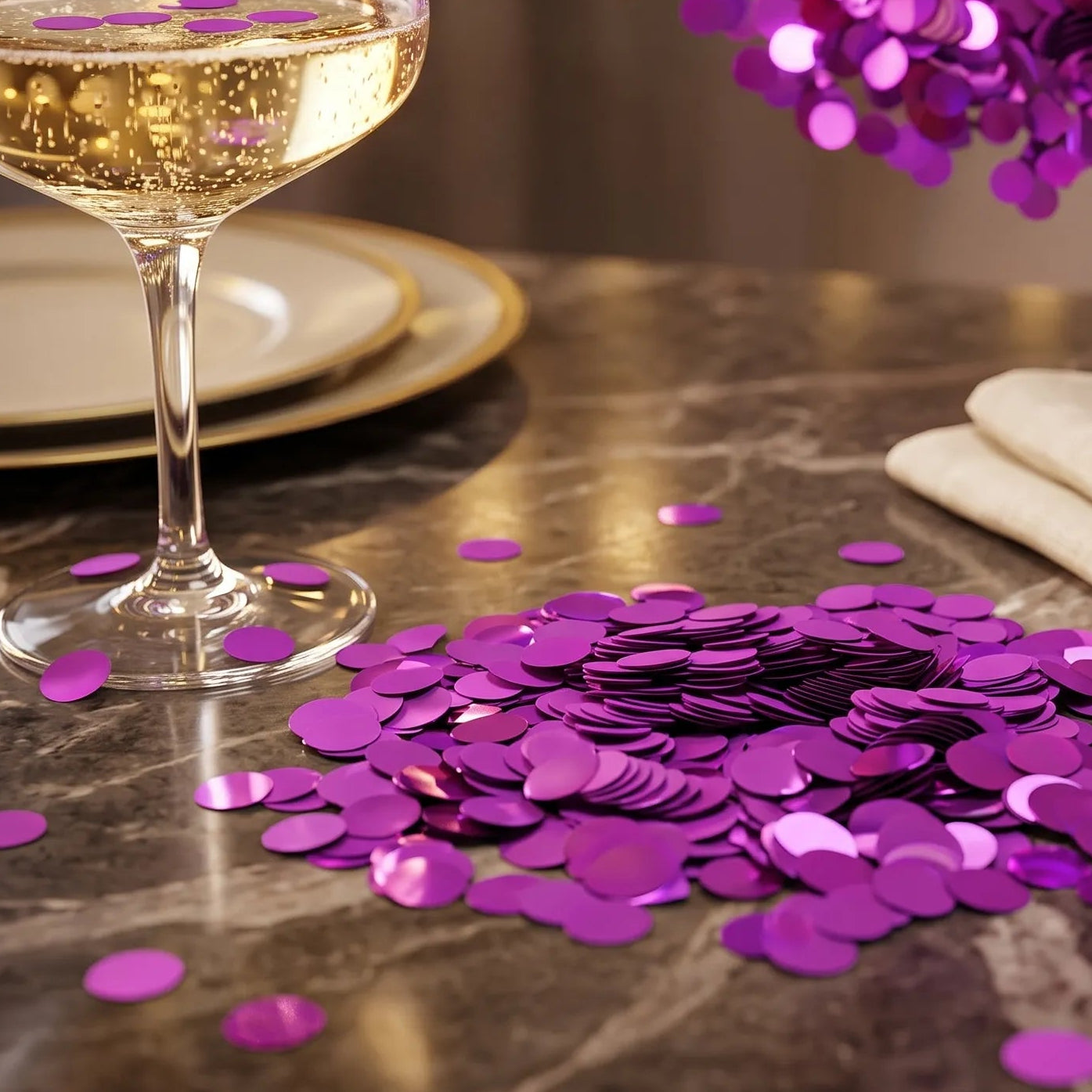 Confettis Déco Violets Festifs