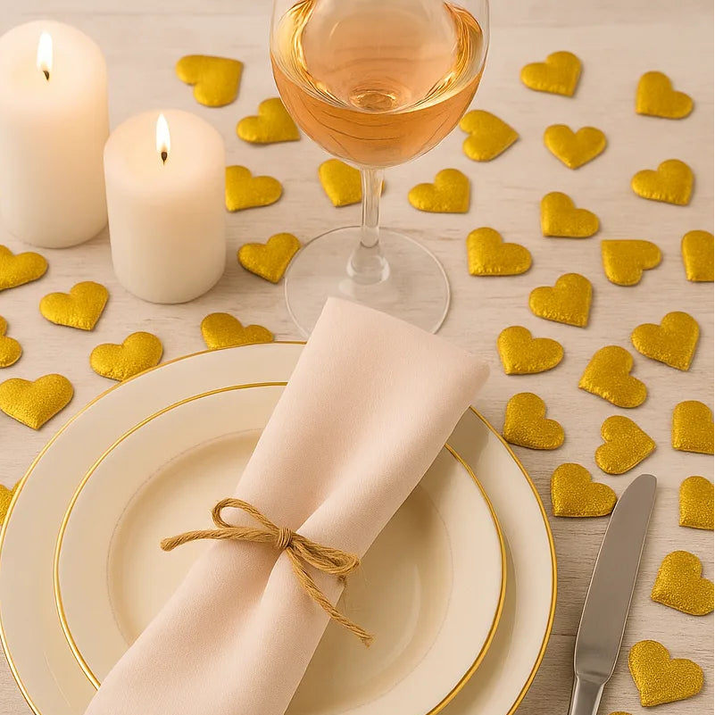 Confettis Dorés en Relief