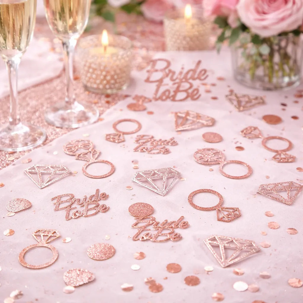 Confettis EVJF Rose Gold