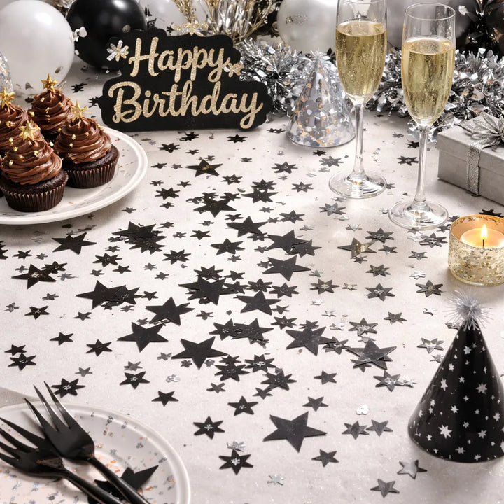 Confettis Etoiles Noirs