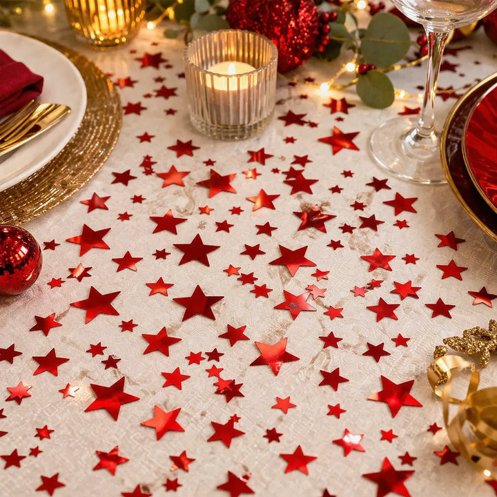 Confettis Etoiles Rouges
