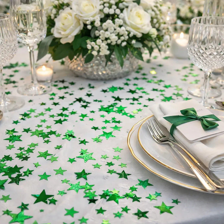 Confettis Etoiles Verts