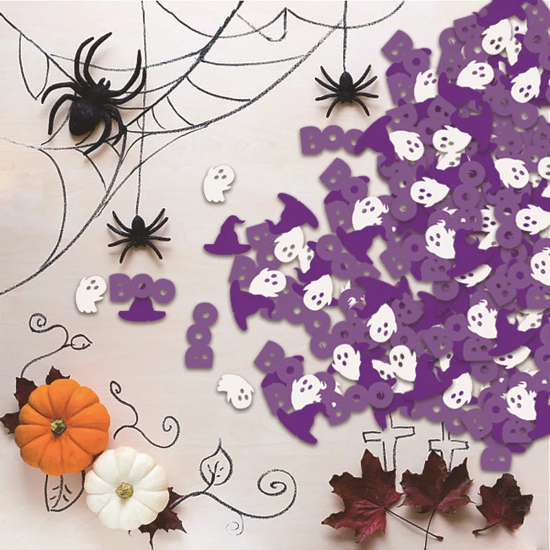 Confettis Fantômes Blanc et Violet