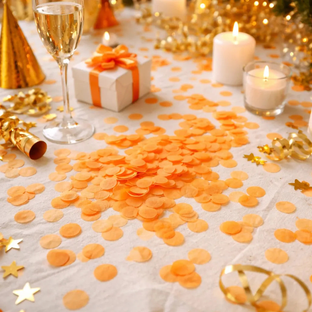 Confettis Festifs Orange