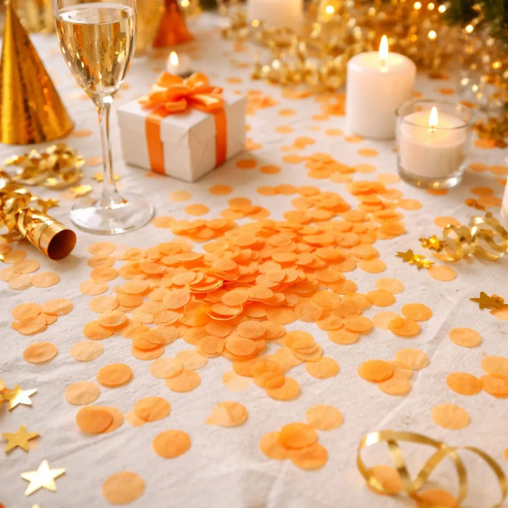 Confettis Festifs Orange
