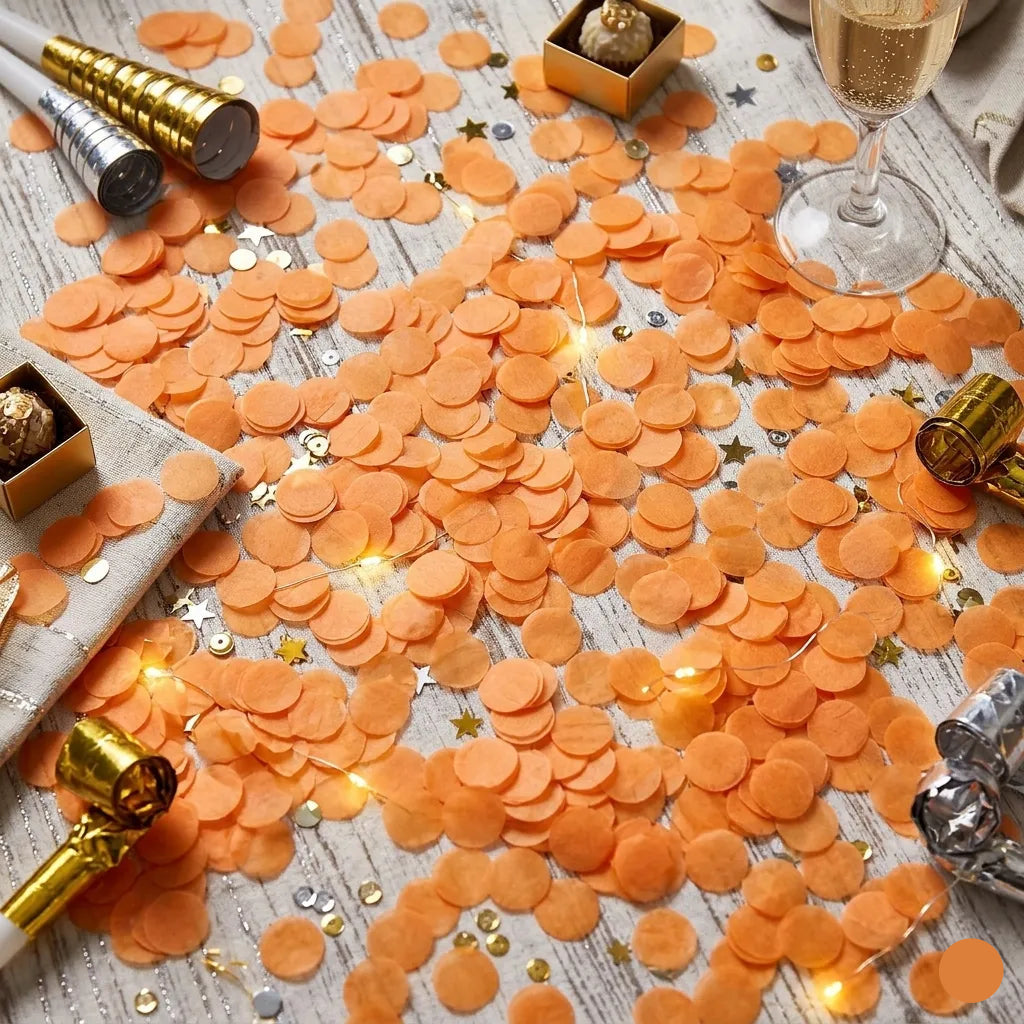 Confettis Festifs Orange Unique
