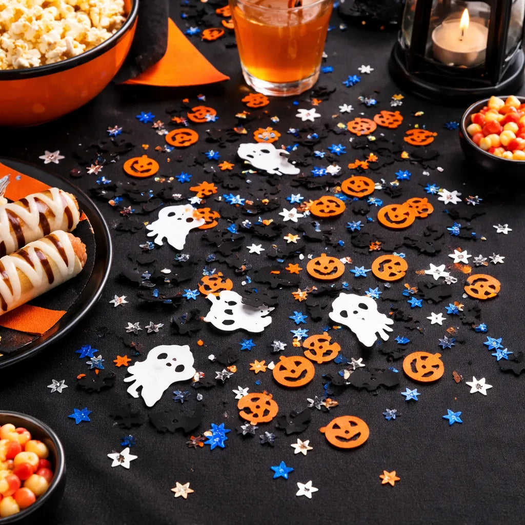 Confettis Halloween Colorés Design