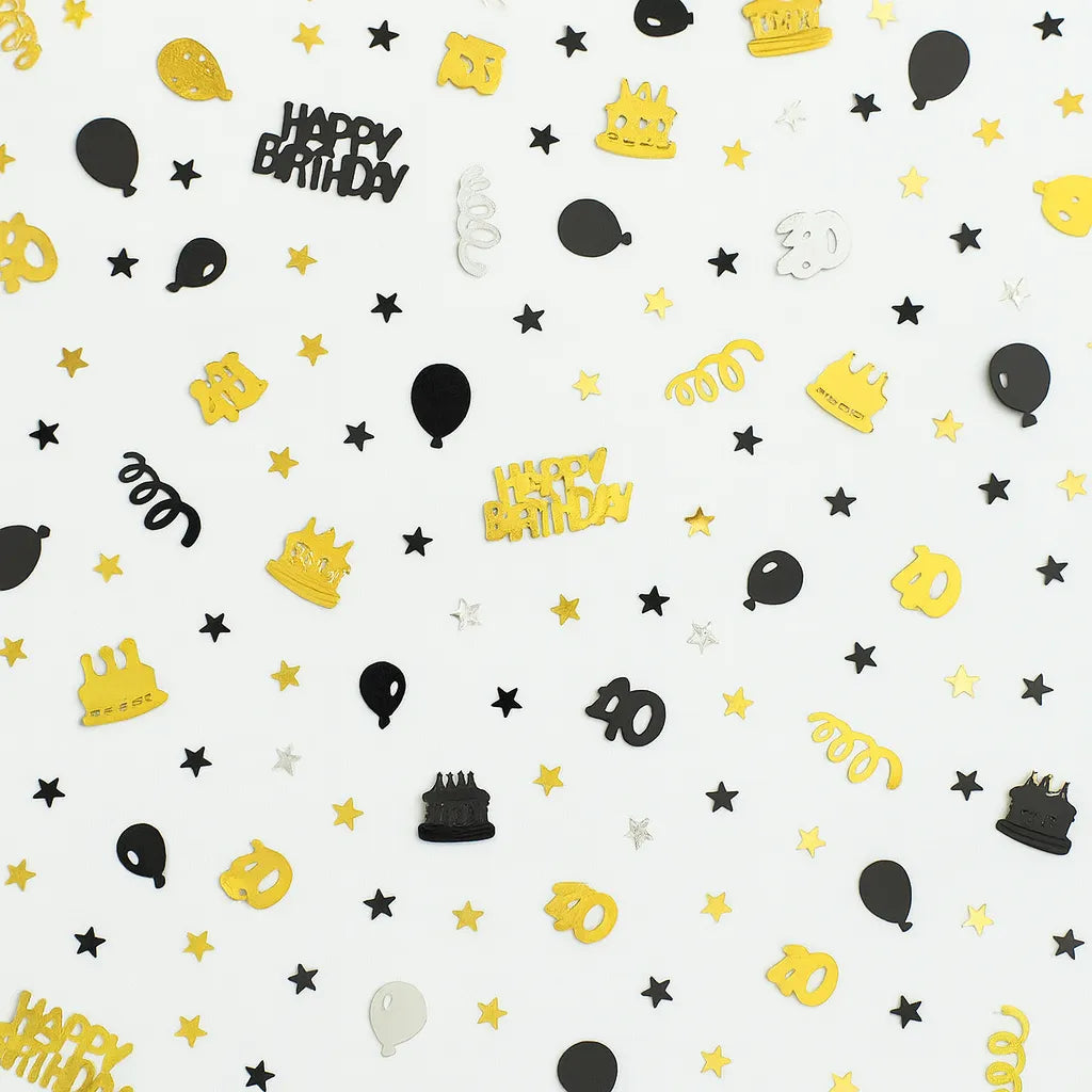 Confettis Happy Birthday 40th