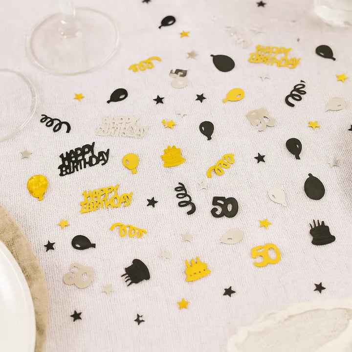 Confettis Happy Birthday 50th
