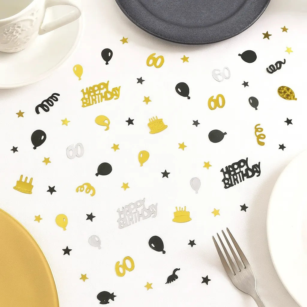 Confettis Happy Birthday 60th