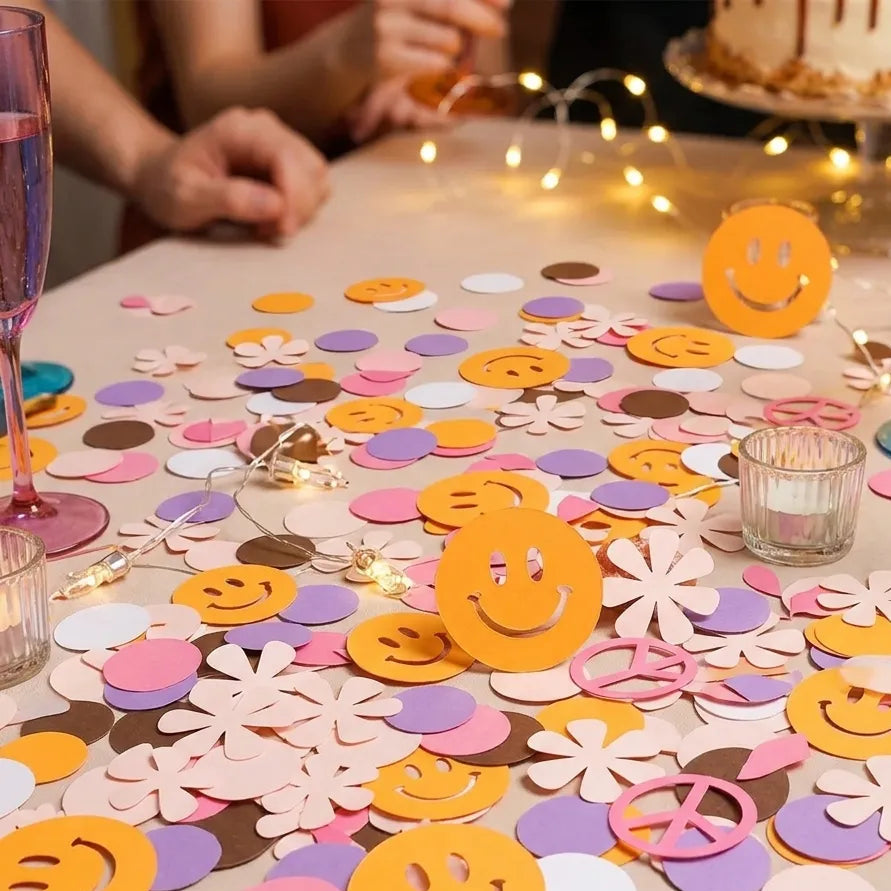 Confettis Hippie Léger