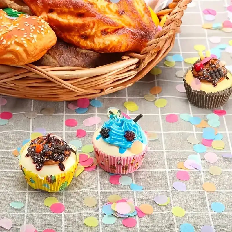 Confettis Ronds Arc-en-Ciel Chic