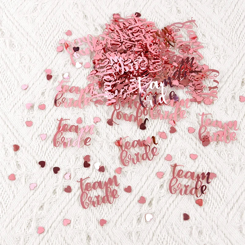 Confettis Team Bride élégants
