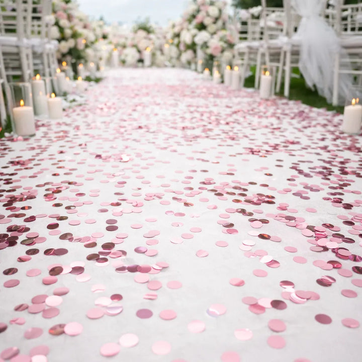Confettis de Fête Roses