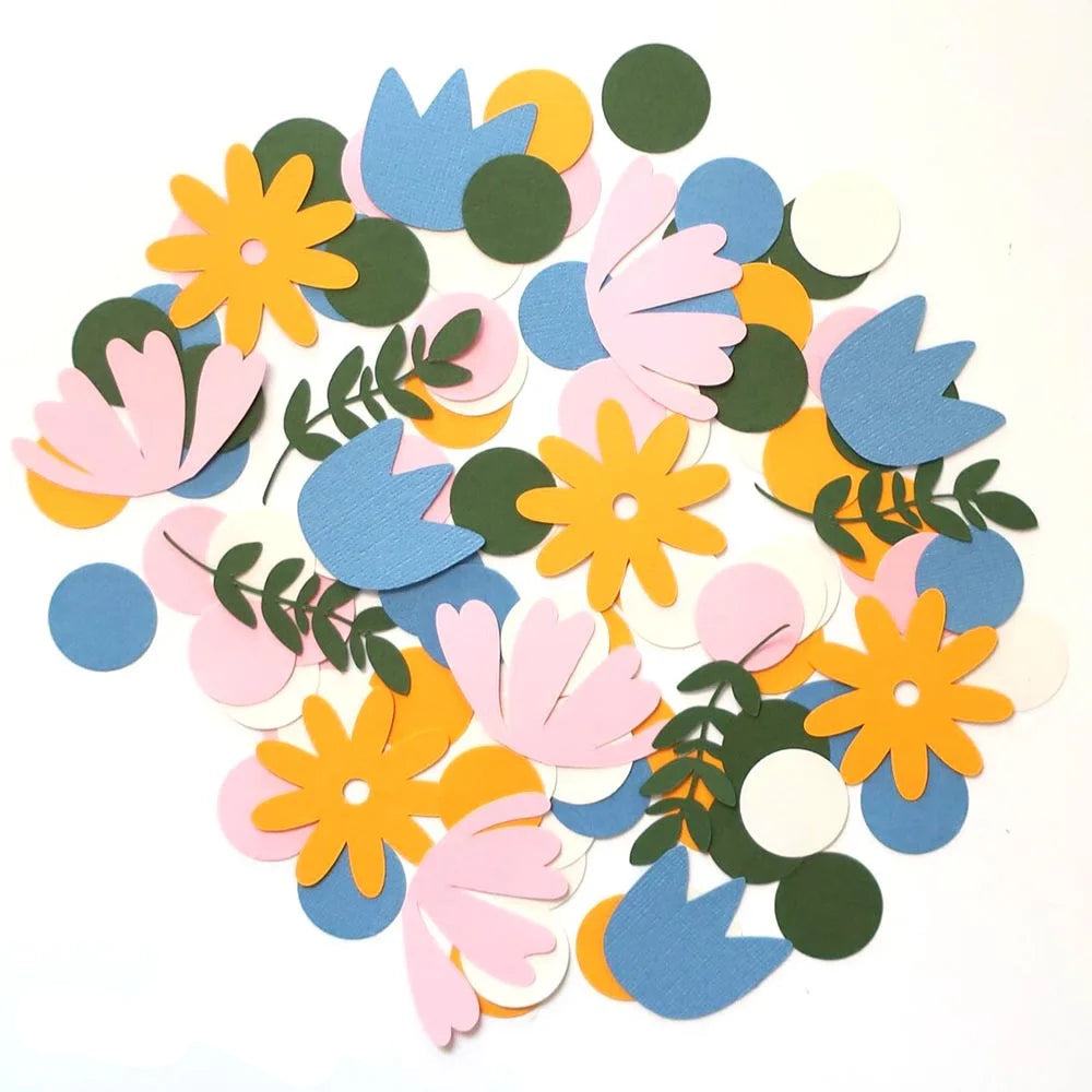 Confettis de Fleurs Colorées Design