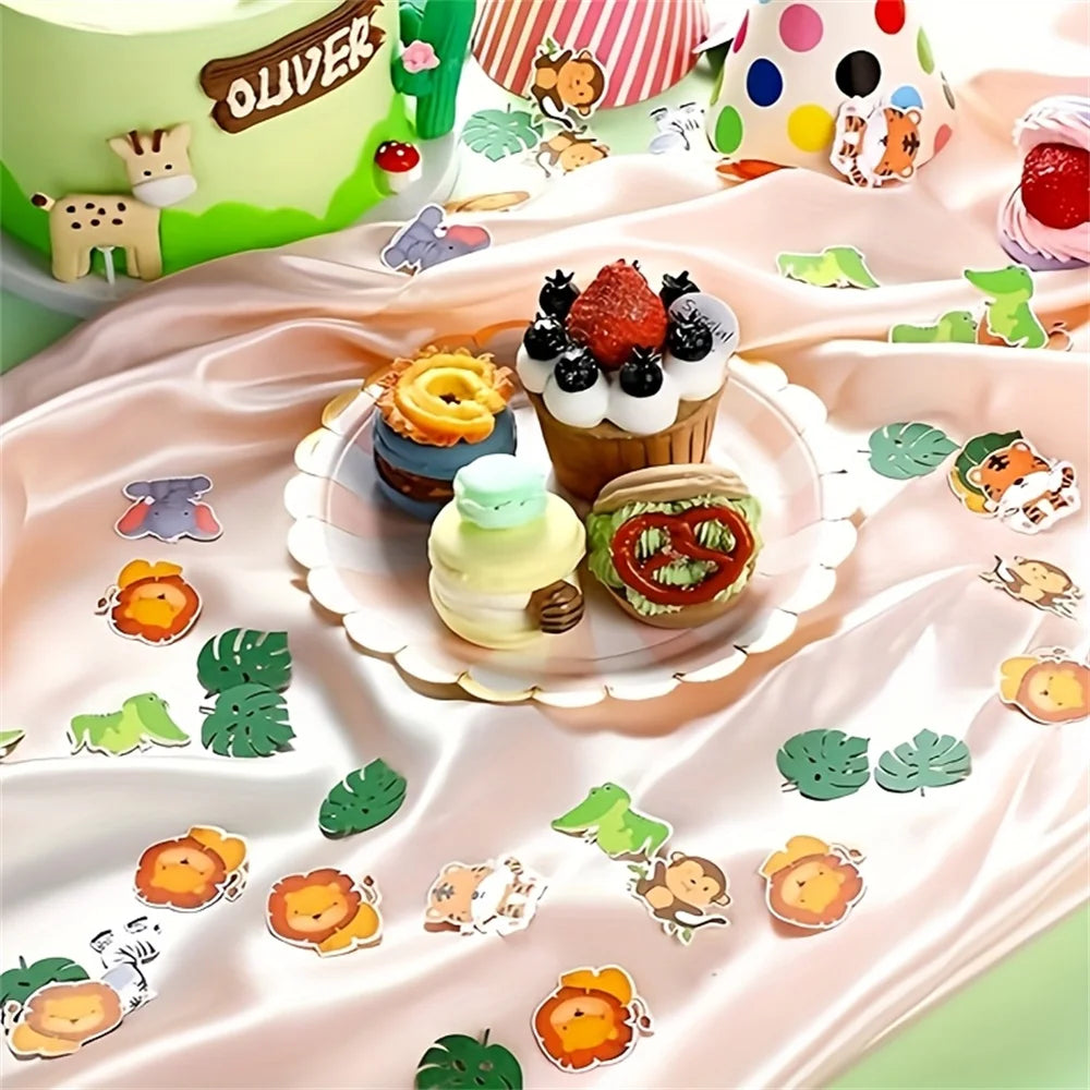 Confettis de Table Animaux de la Jungle Original