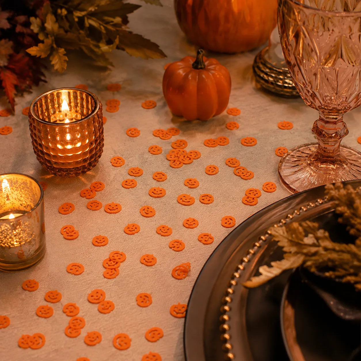 Confettis de Table Citrouilles Halloween Cool