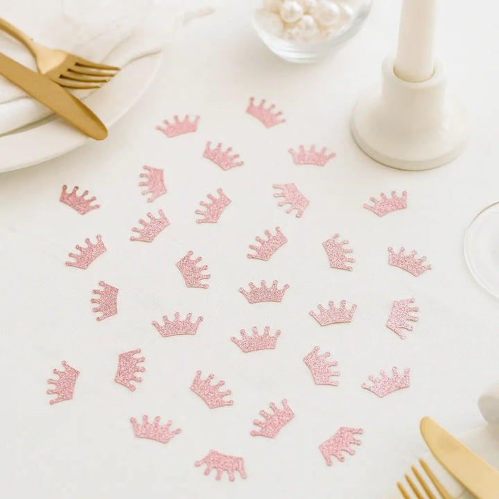 Confettis de Table Couronne Rose Gold