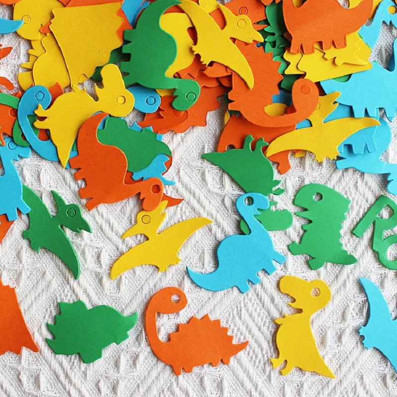 Confettis de Table Dinosaure Coloré Unique