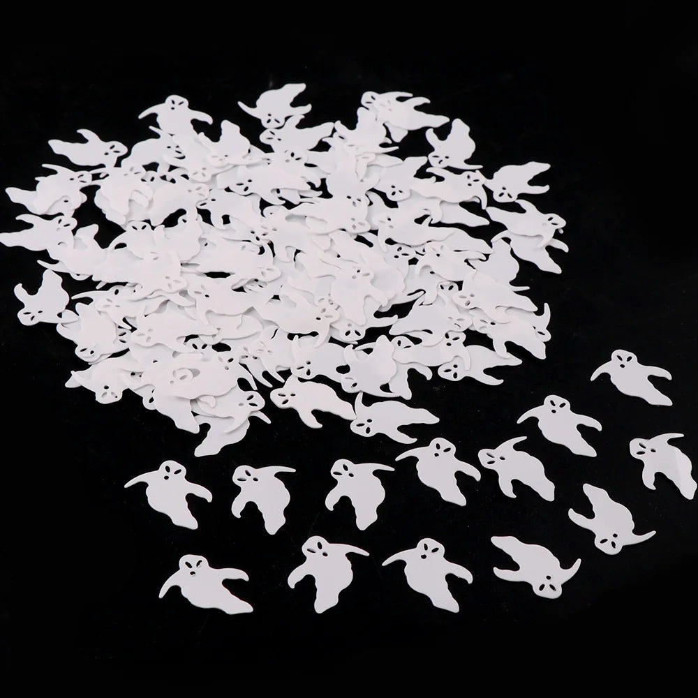 Confettis de Table Fantôme Blanc Effrayant