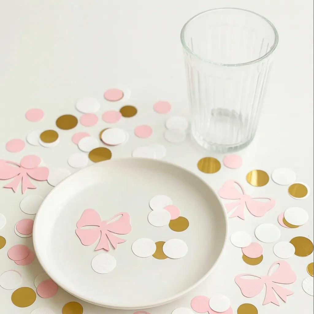 Confettis de Table Nœuds Roses