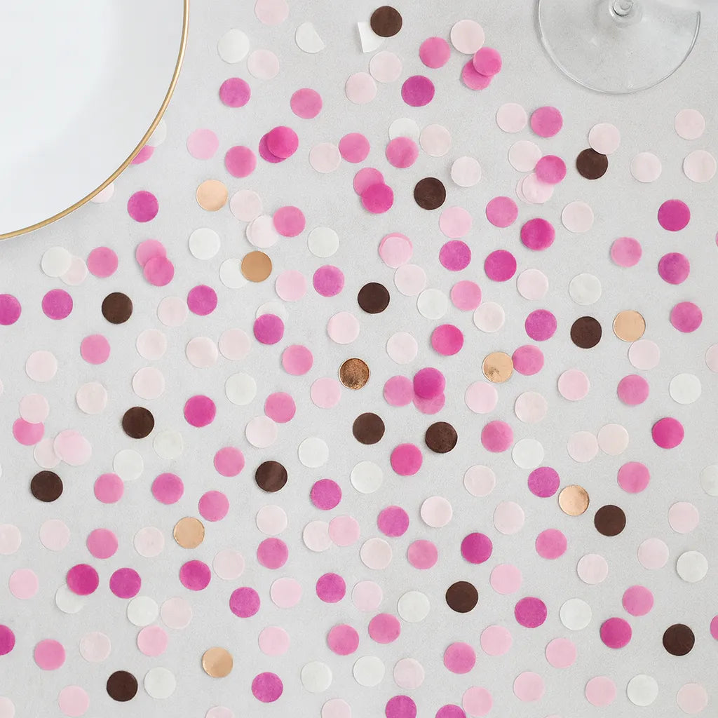 Confettis de Table Rose et Or