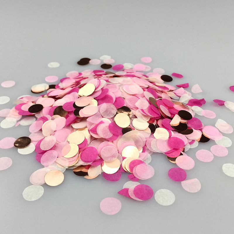 Confettis de Table Rose et Or