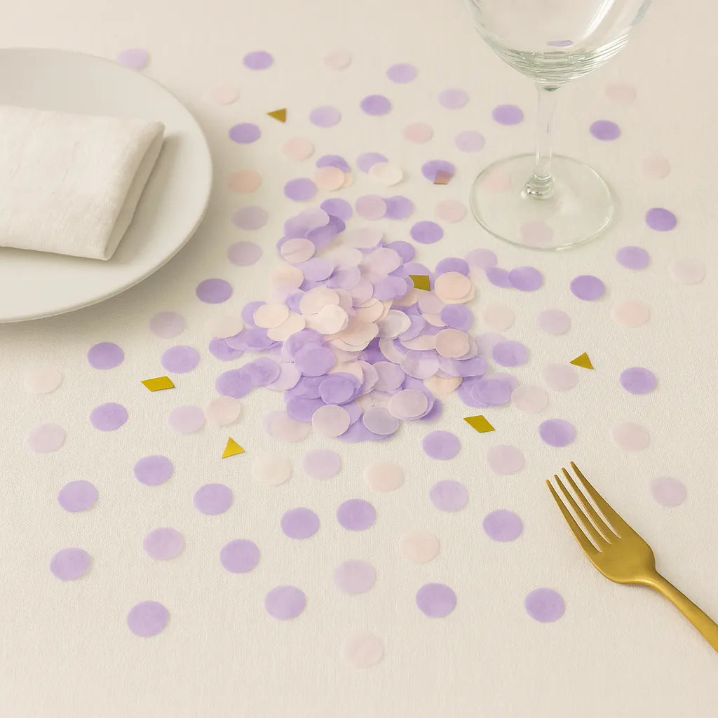 Confettis de Table aux Tons Violets
