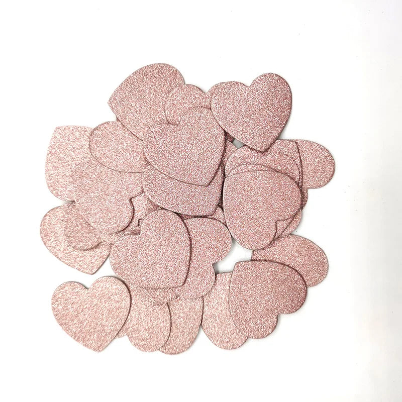 Confettis de Table en Papier Cœurs Rose Gold Tendance