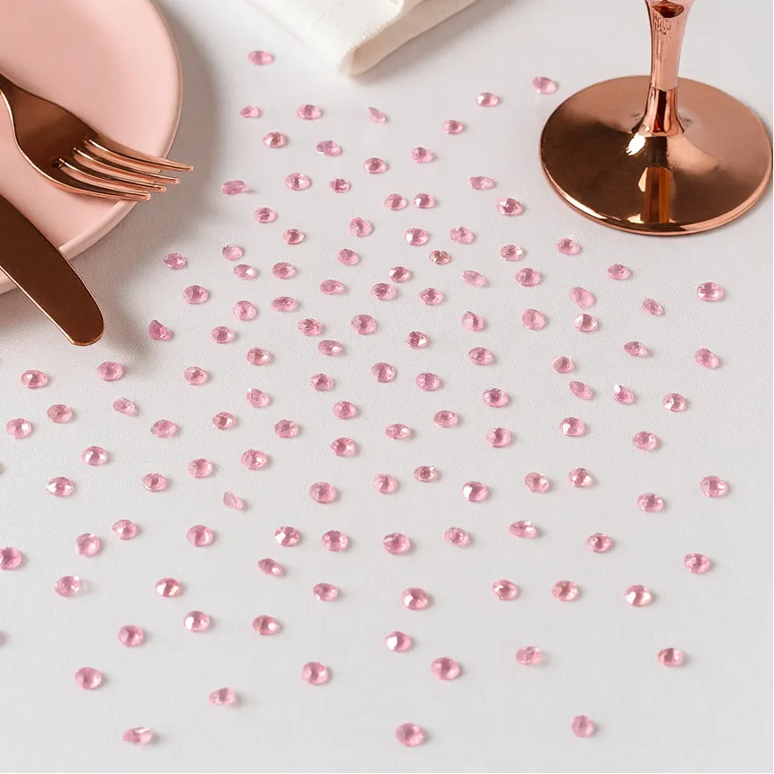 Confettis en Cristal Acrylique Rose