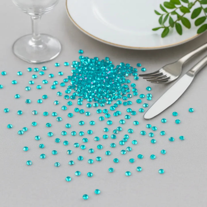Confettis en Cristal Acrylique Turquoise