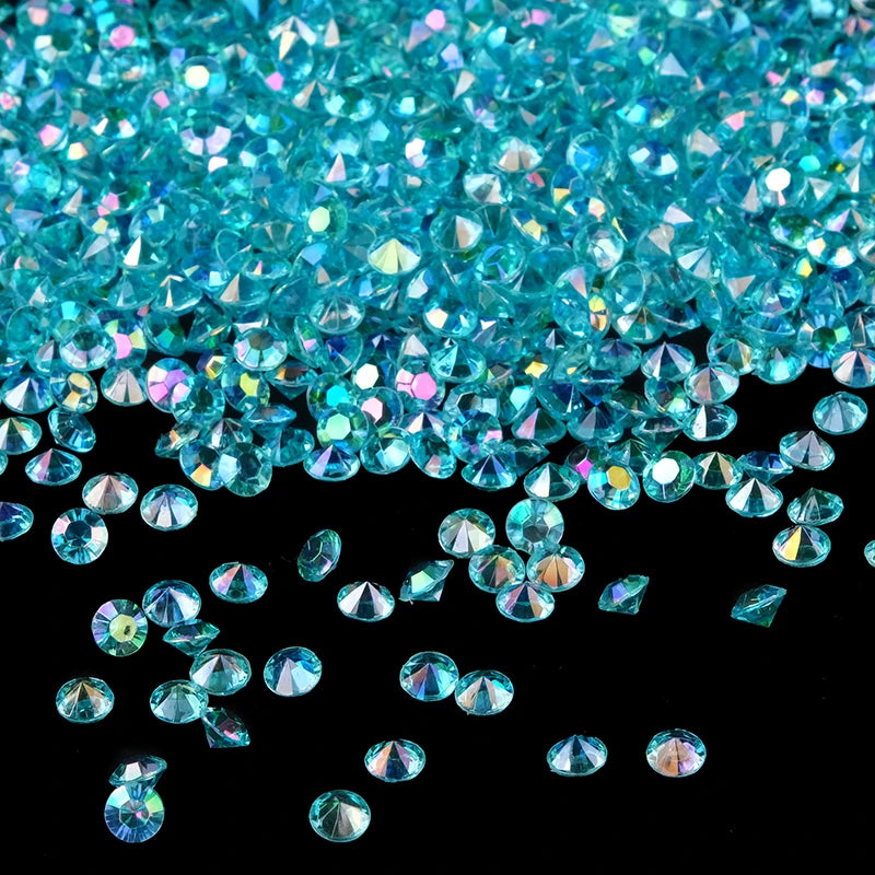 Confettis en Cristal Acrylique Turquoise Unique
