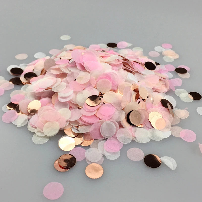 Confettis en Papier Rose Gold