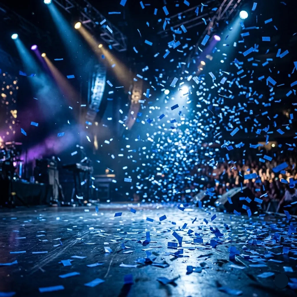 Confettis en Papier de Soie Bleu Roi Unique