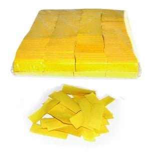 Confettis en Papier de Soie Jaune Chic