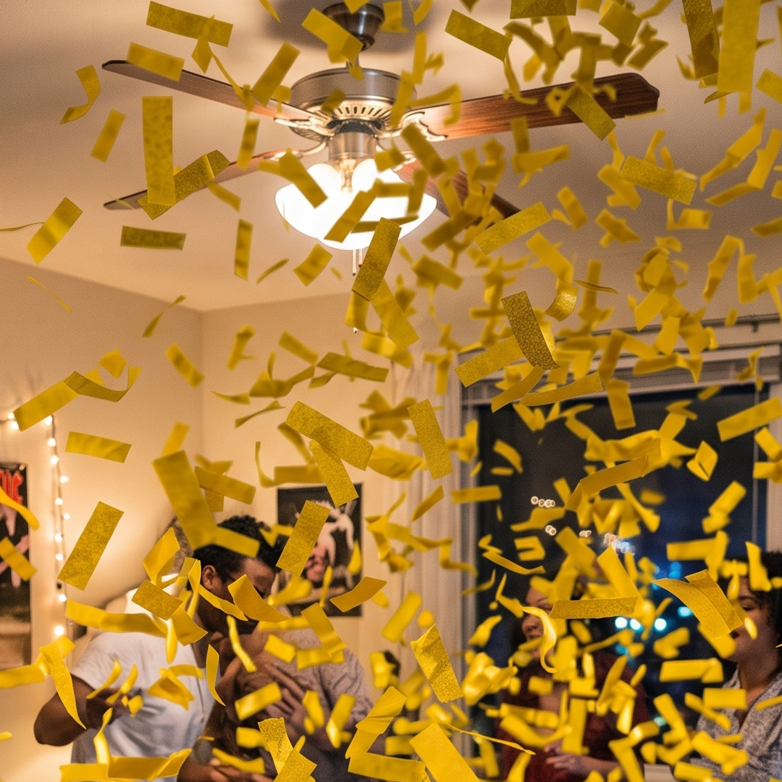 Confettis en Papier de Soie Jaune Festif
