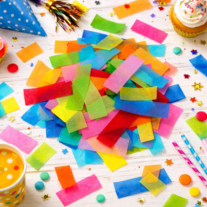 Confettis en Papier de Soie Multicolore