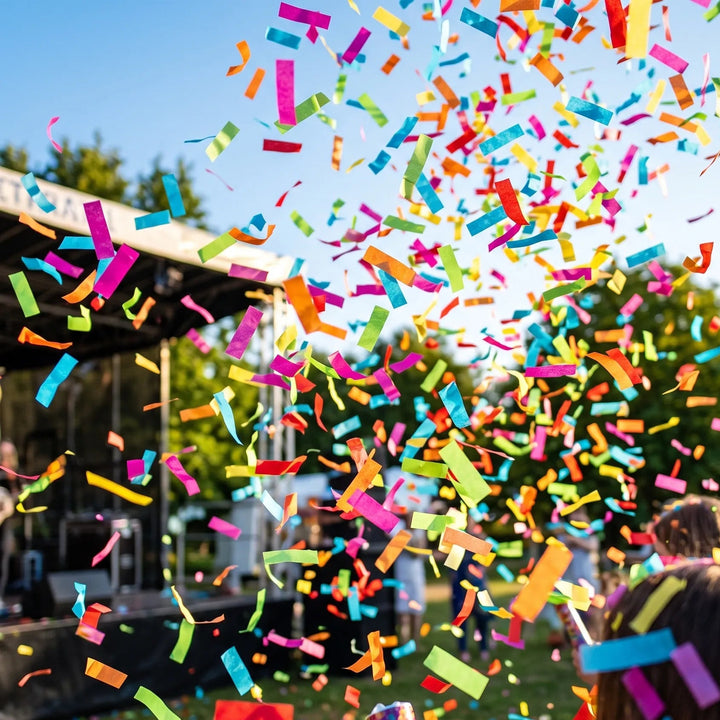 Confettis en Papier de Soie Multicolore Festifs