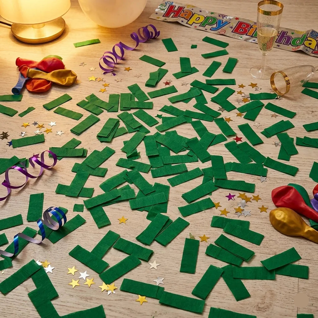 Confettis en Papier de Soie Vert