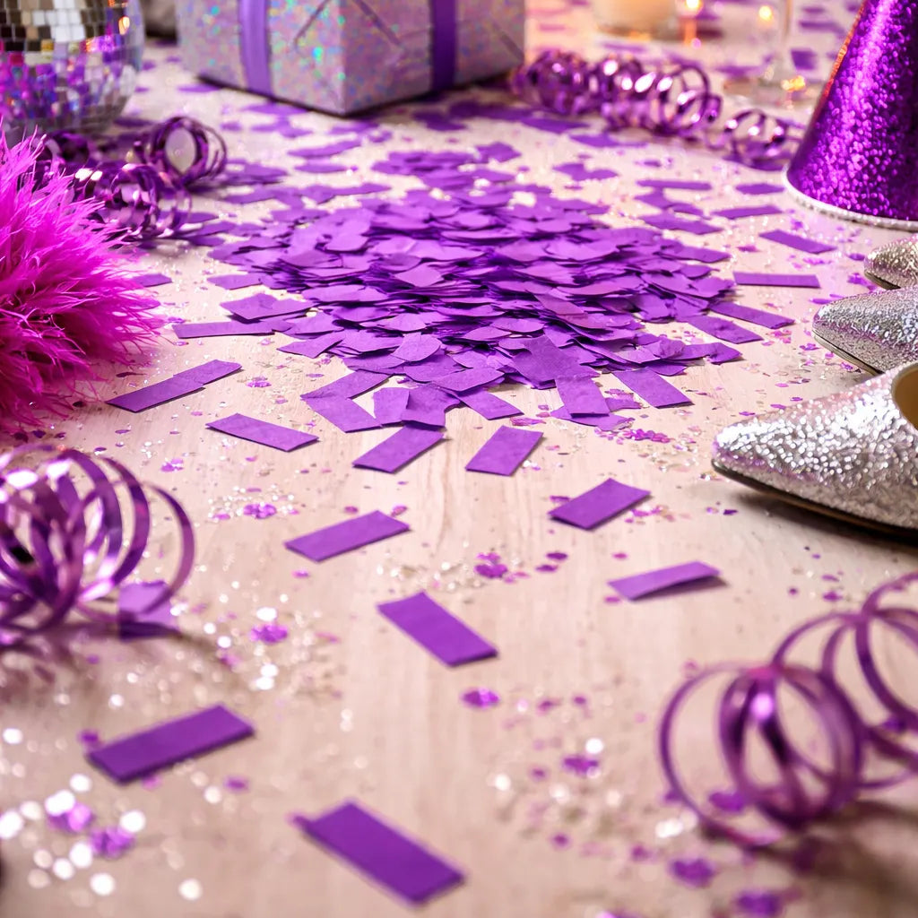Confettis en Papier de Soie Violet Unique