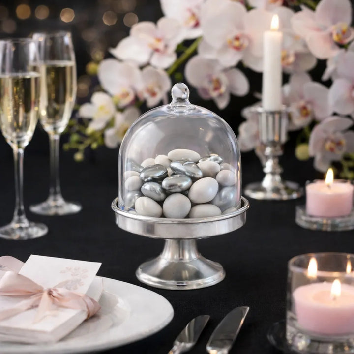 Contenant à Dragées Argenté Original