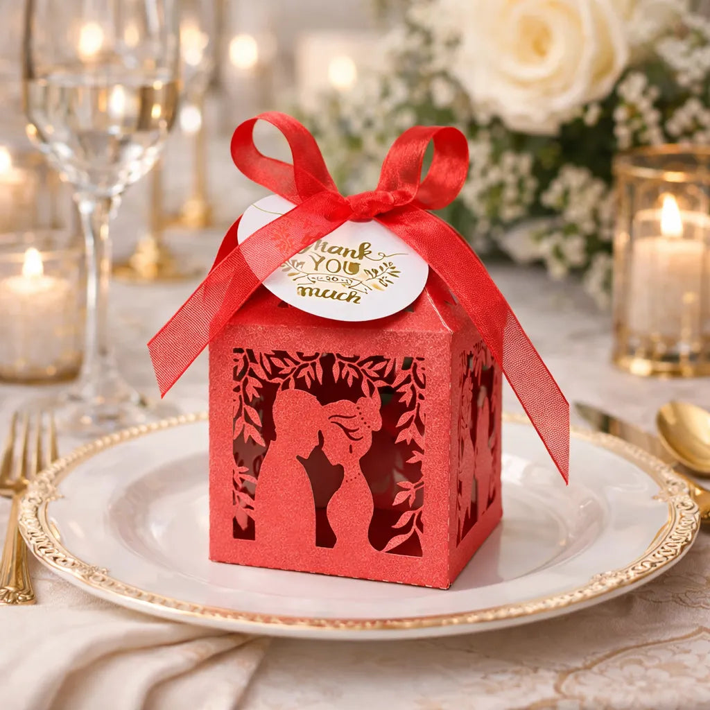 Contenant à Dragées Romantique Mariage