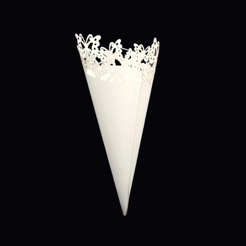 Cornet à Pétales Motif Papillon Durable