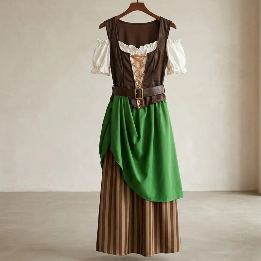 Cosplay Reine Médiévale Rétro Minimaliste