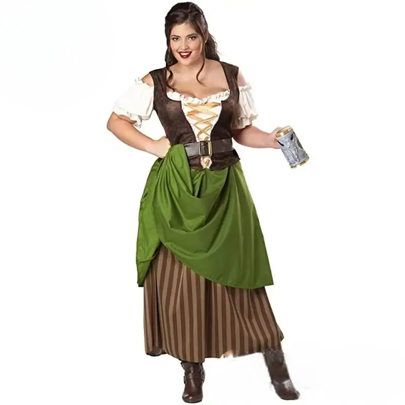 Cosplay Reine Médiévale Rétro Originale