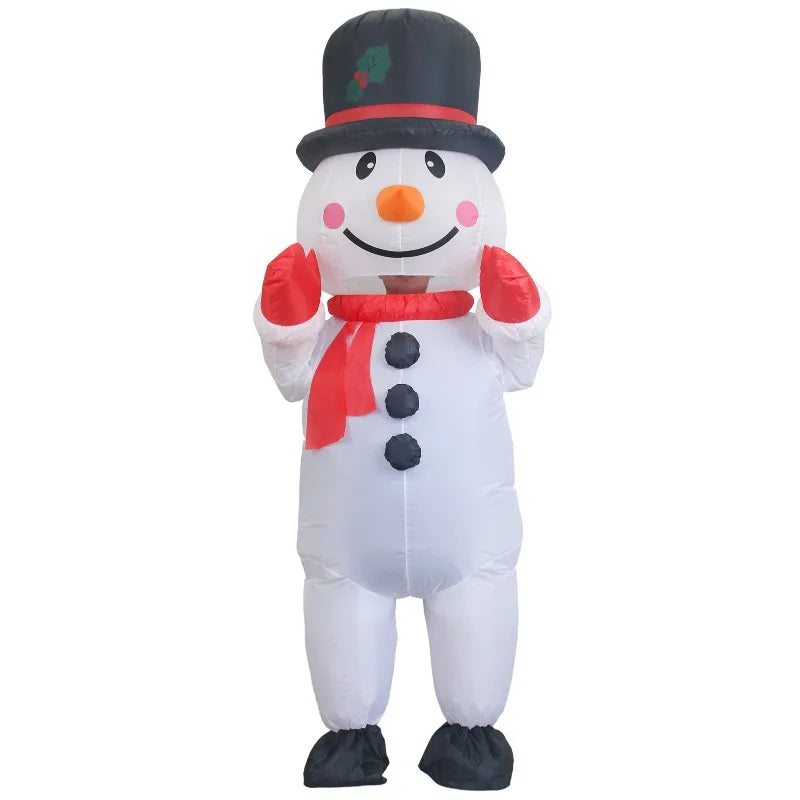 Costume Bonhomme de Neige Gonflable festif 