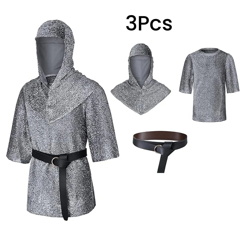 Costume Chevalier Argenté complet