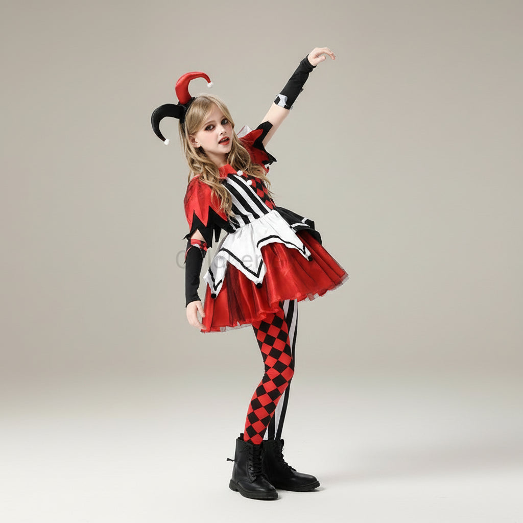 Costume Clown Arlequin Fille