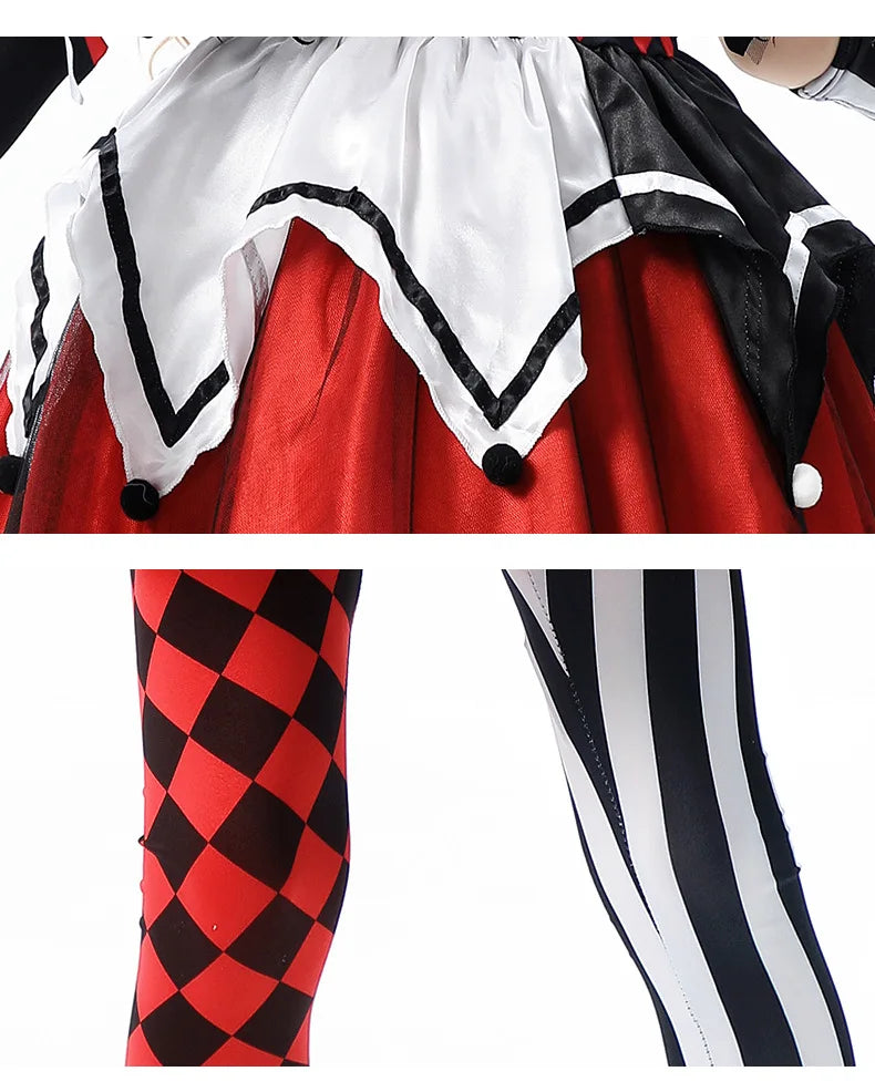 Costume Clown Arlequin Fille léger