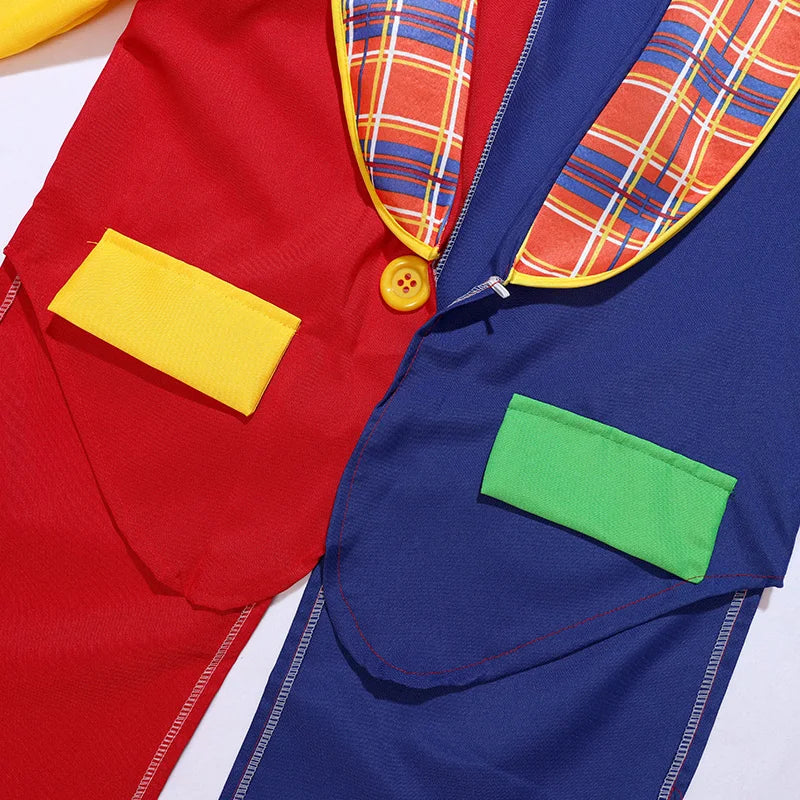 Costume Clown Enfant à Carreaux Combinaisons